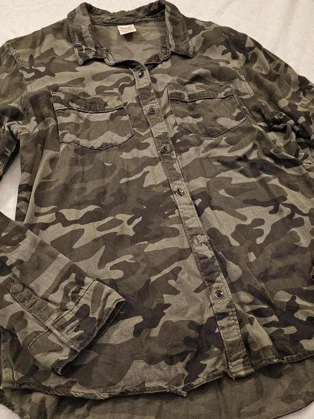 Classic Camo Button-Front Shirt